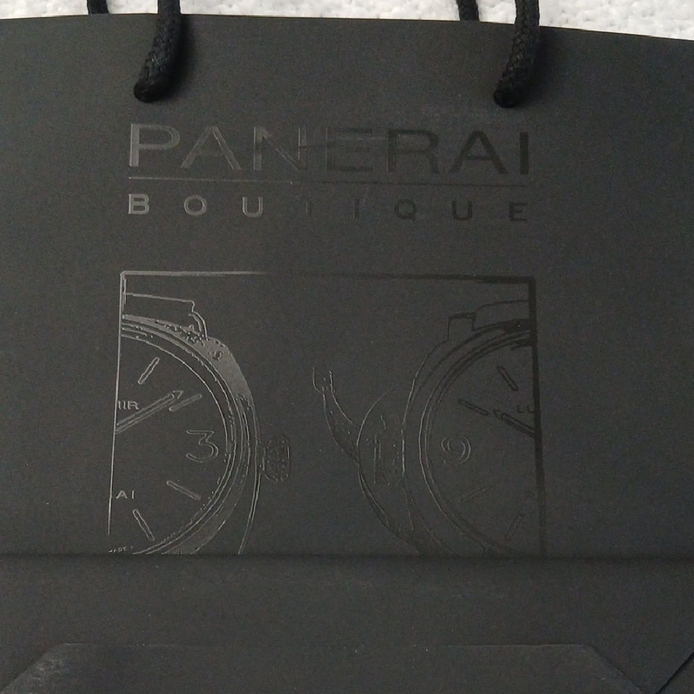 Panerai Boutique Black Bag